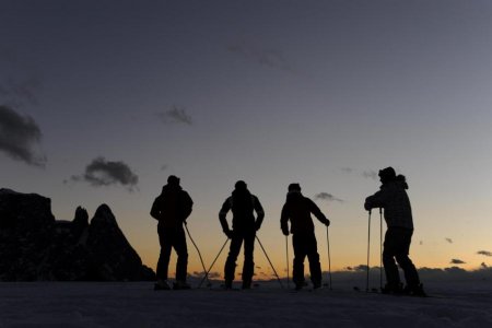 Sonnenuntergang auf der Seiser Alm